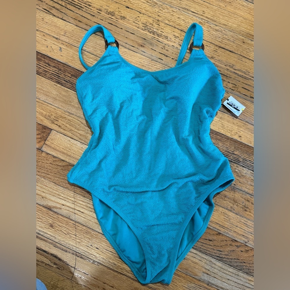 901. Aqua Colored Swimsuit One Piece by Shade & Shore LP‎ NWT